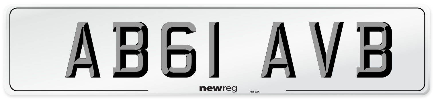 AB61 AVB Number Plate from New Reg